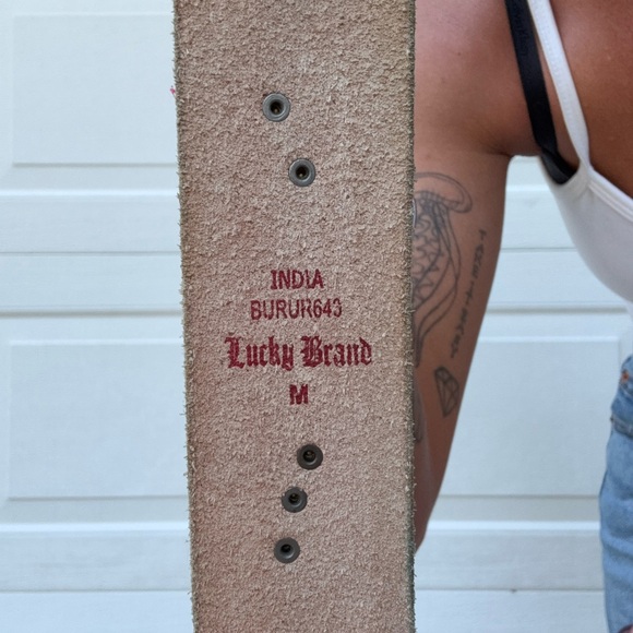 Lucky Brand Embroidered Colorful Belt Sz M - Picture 3 of 3